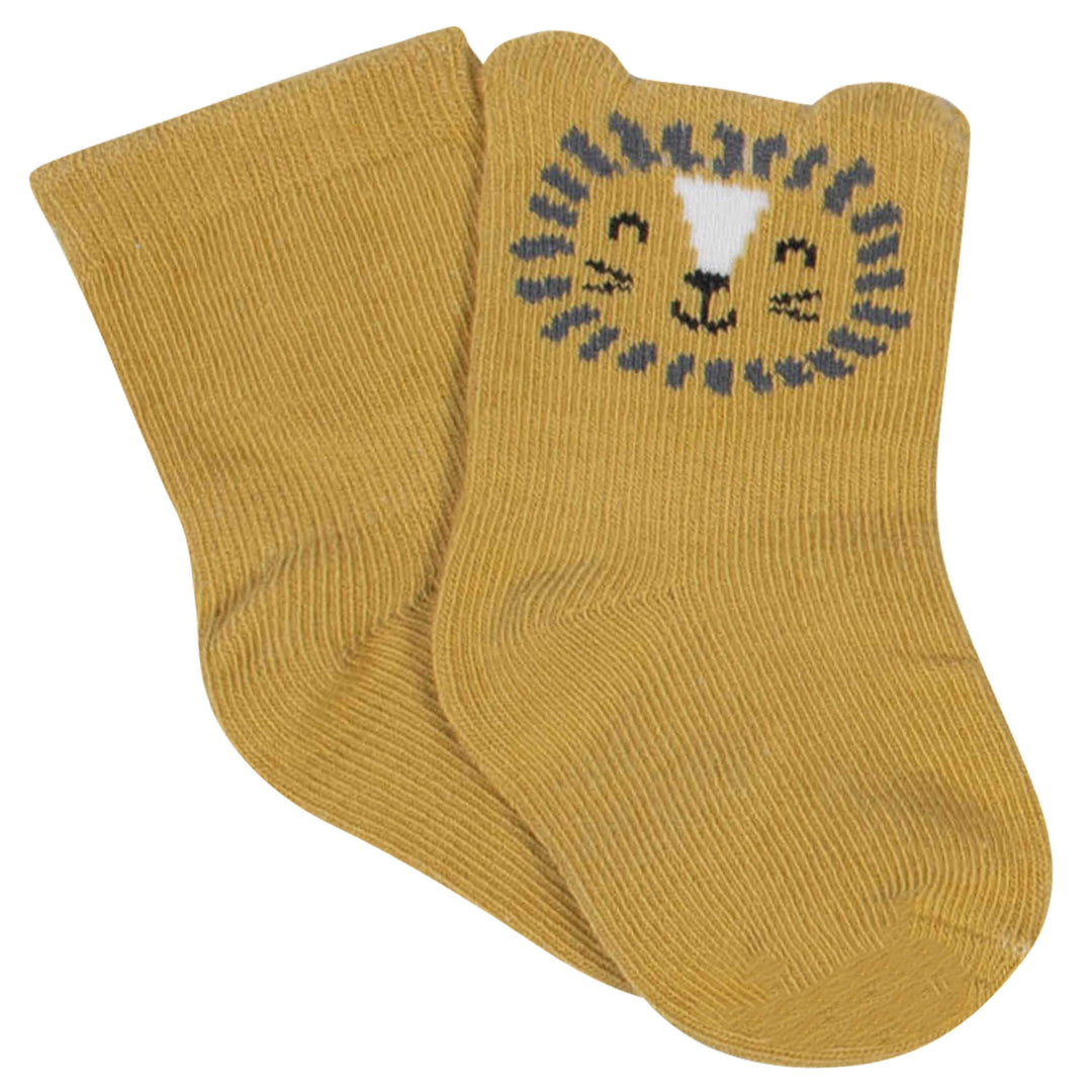 8-Pack Baby Boys' Wild Animals Wiggle-Proof® Jersey Crew Socks-Gerber Childrenswear