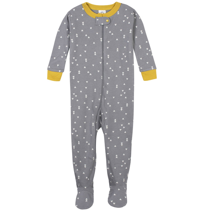 Baby Boys' 2-Pack Organic Fox Snug Fit Footed Pajamas-Gerber Childrenswear