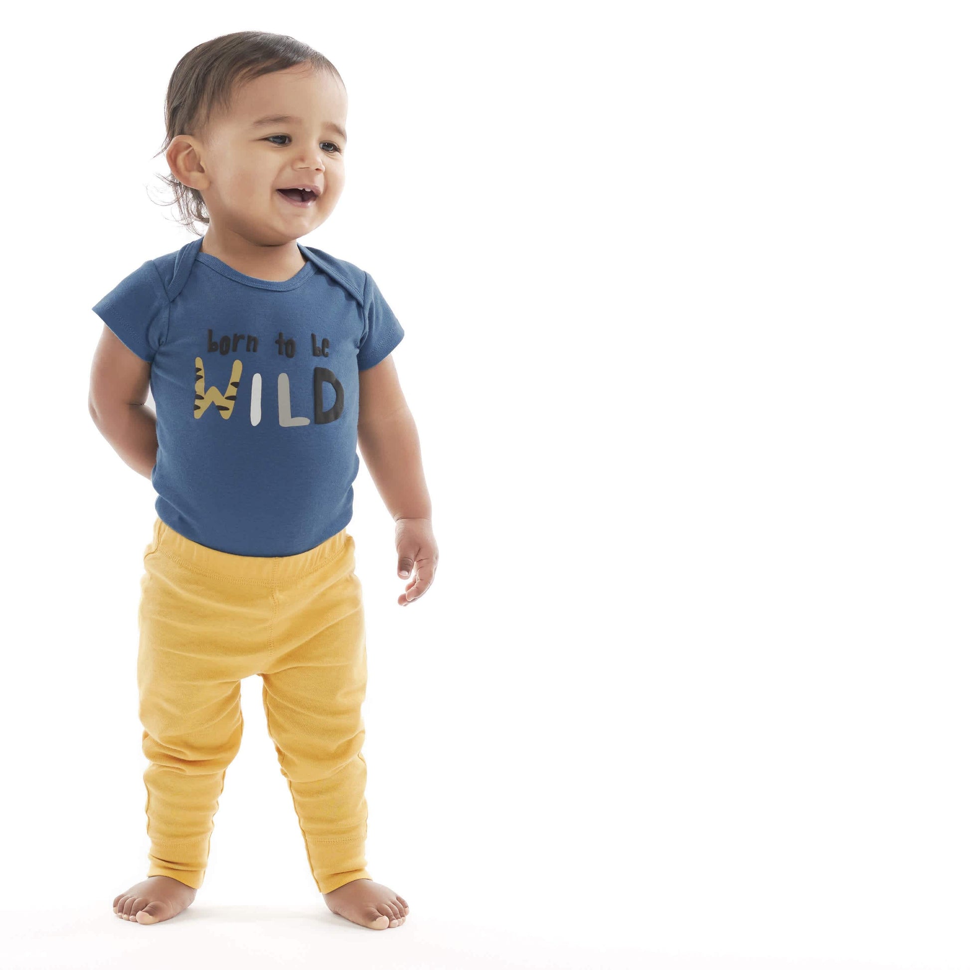 6-Piece Baby Boys Wild Onesies® Brand Bodysuits & Pants Set-Gerber Childrenswear