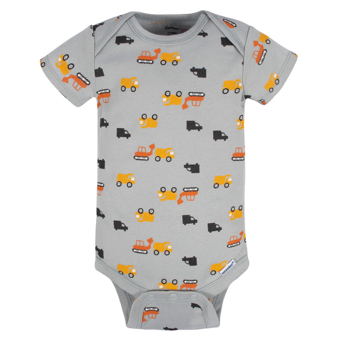 8-Pack Baby Boys Transportation Zone Onesies® Bodysuits