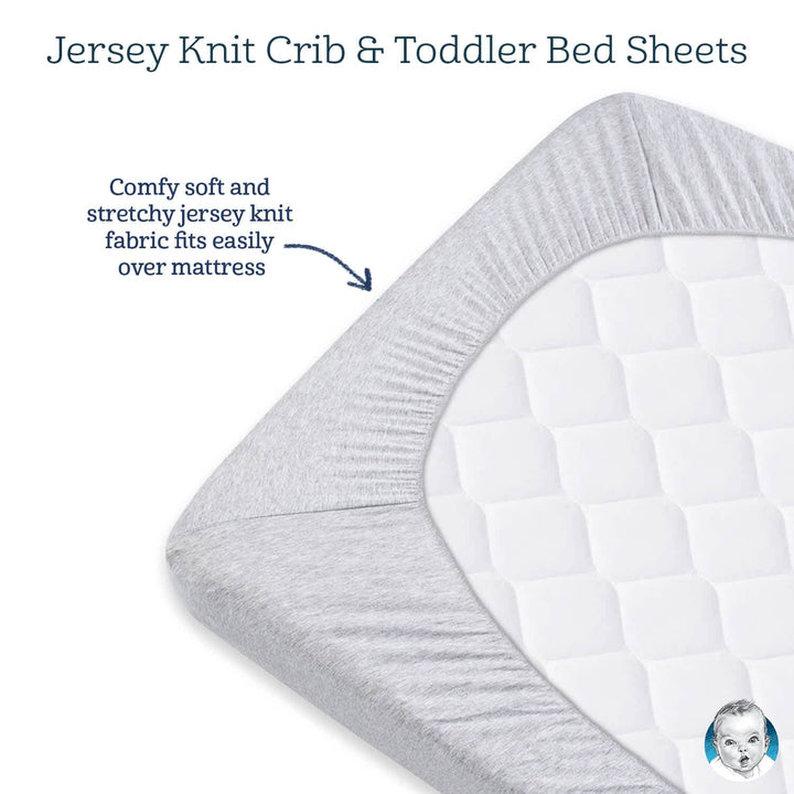Neutral Clouds Fitted Crib Sheet-Gerber Childrenswear