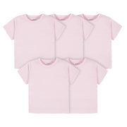 5-Pack Baby & Toddler Light Pink Premium Short Sleeve Tees-Gerber Childrenswear