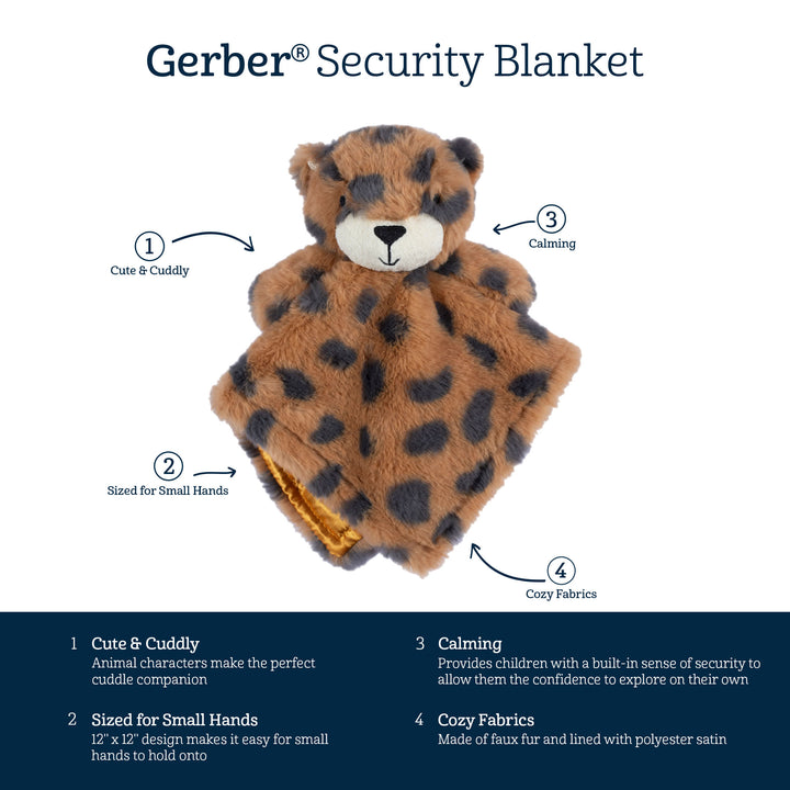 Baby Neutral Cheetah Security Blanket