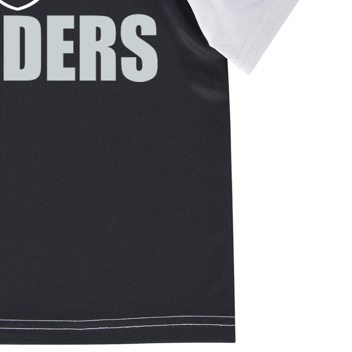 Las Vegas Raiders Toddler Boys Short Sleeve Tee Shirt-Gerber Childrenswear