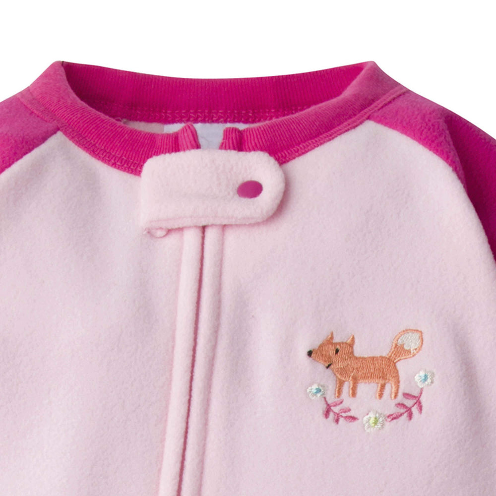 2-Pack Baby & Toddler Girls Fox Fleece Pajamas-Gerber Childrenswear