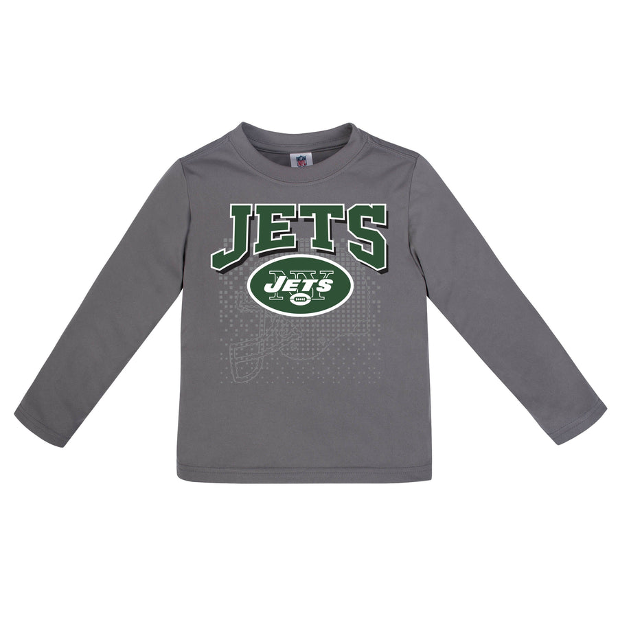 New York Jets Boys Long Sleeve Tee Shirt-Gerber Childrenswear