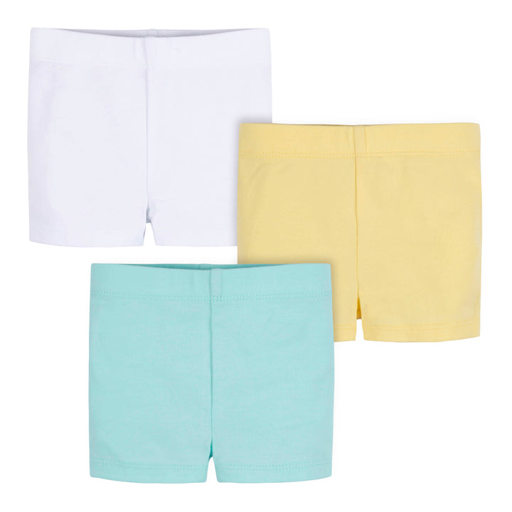 3-Pack Baby & Toddler Girls Picnic Day Dreams Pull-On Bike Shorts-Gerber Childrenswear