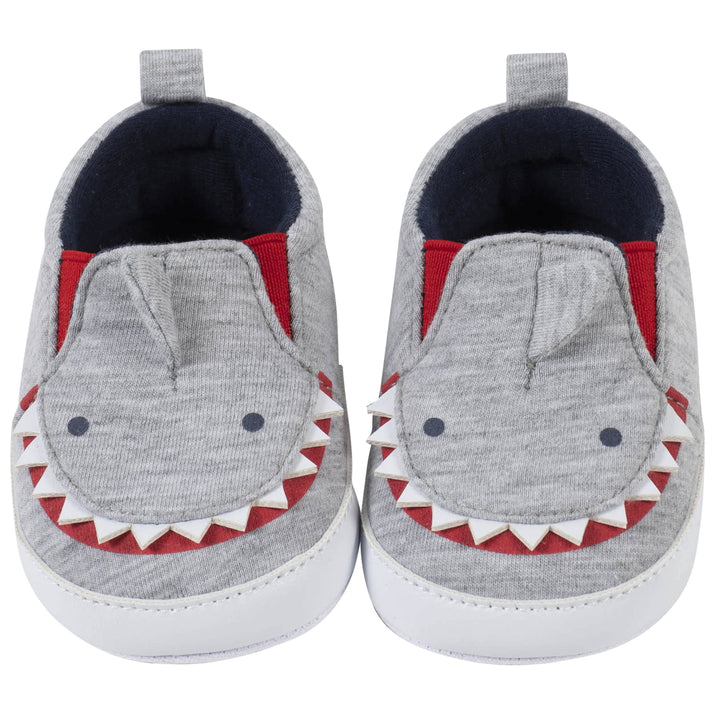 Baby Boys Gray Shark Shoes-Gerber Childrenswear
