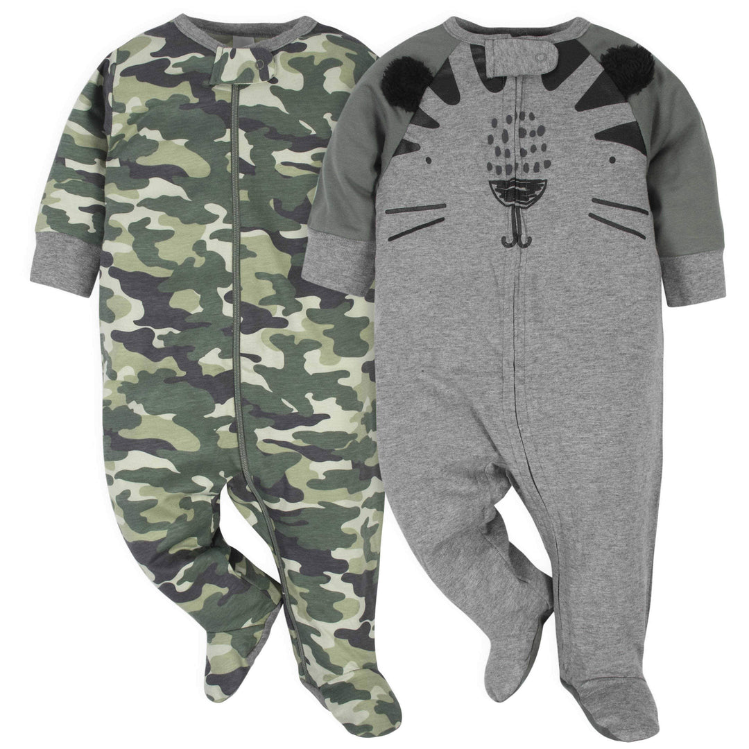 Gerber® 2-Pack Baby Boys Tiger Sleep N' Plays-Gerber Childrenswear