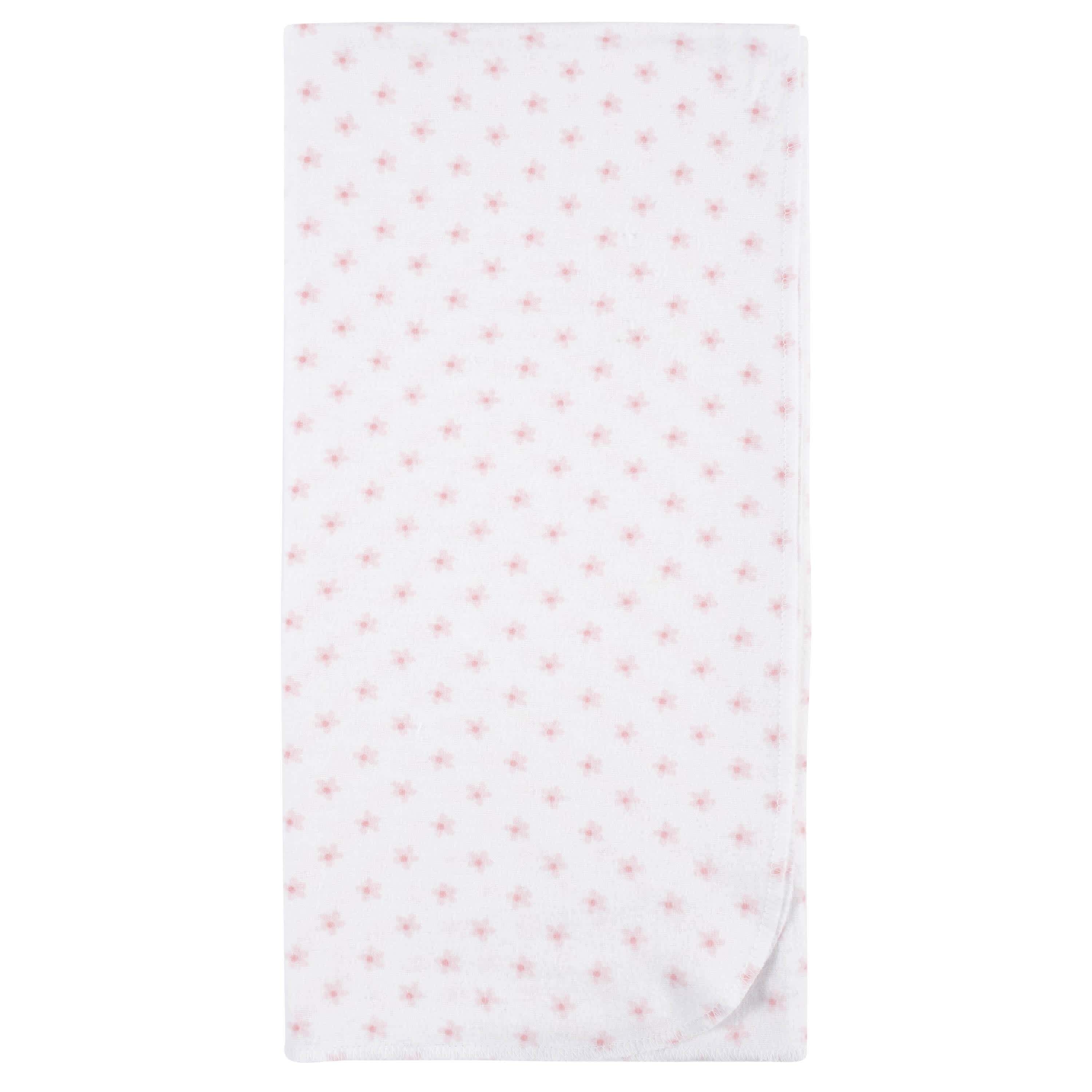 5-Pack Baby Girls Critters Flannel Receiving Blankets-Gerber Childrenswear