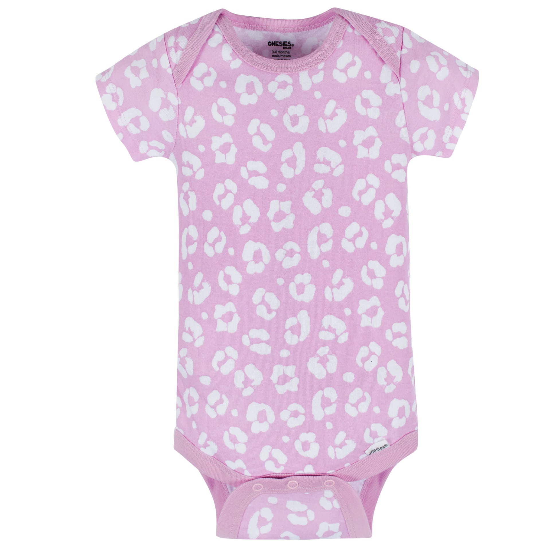 8-Pack Baby Girls Rainbow Floral Short Sleeve Onesies® Bodysuits