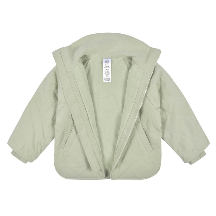 Infant & Toddler Girls Mint Quilted Jacket