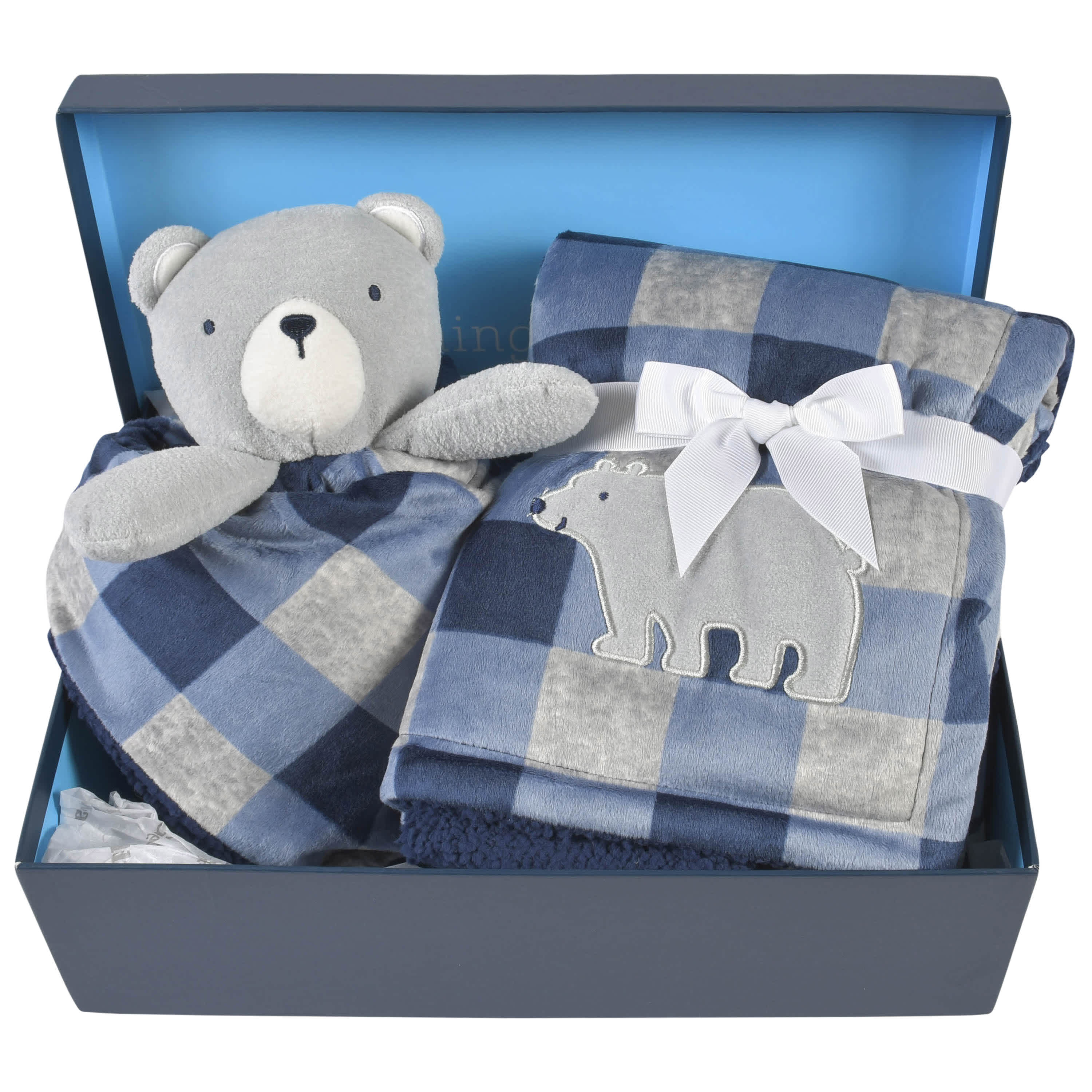 2-Piece Baby & Toddler Boys Bear Blanket & Security Blanket Set-Gerber Childrenswear