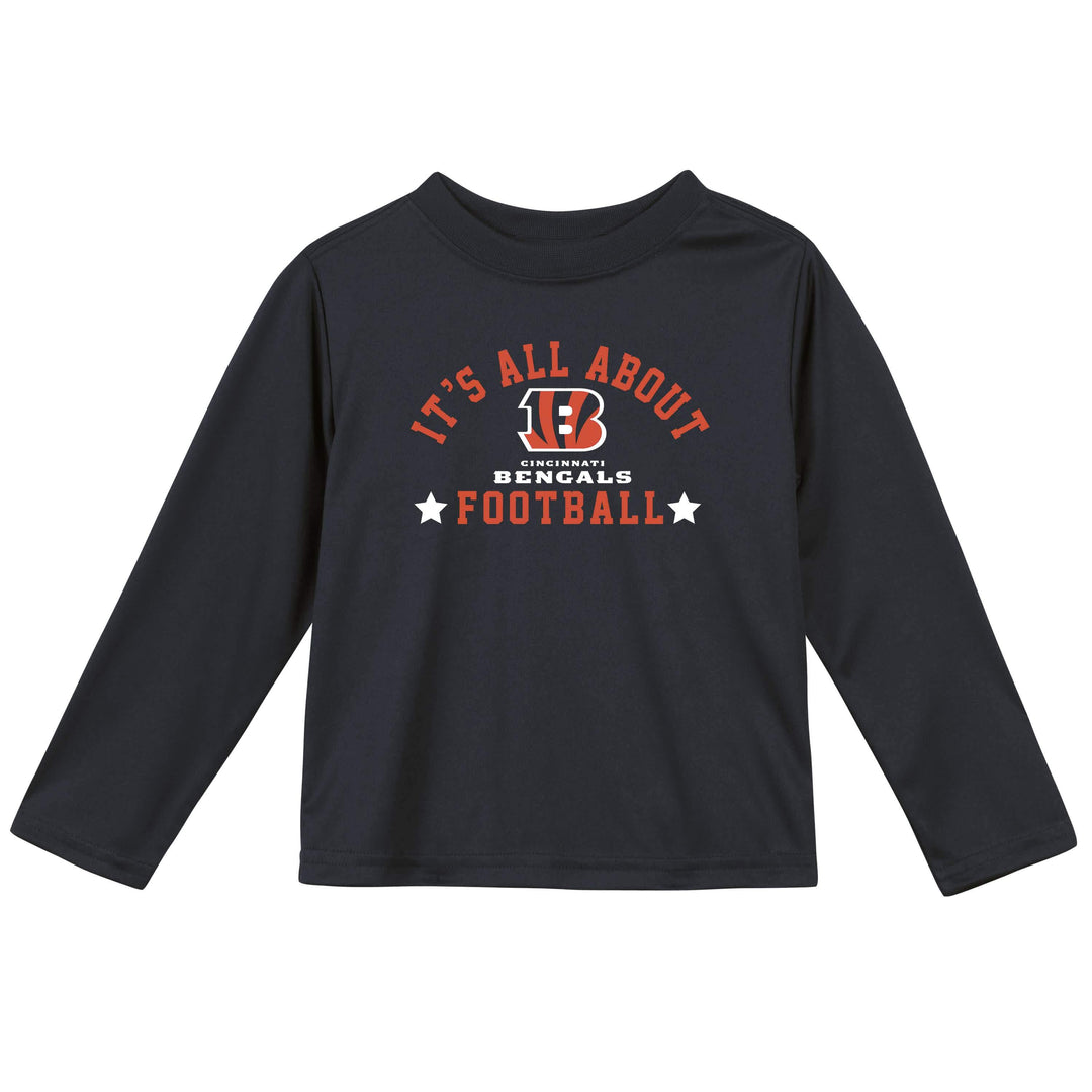 Cincinnati Bengals Boys Long Sleeve Tee Shirt-Gerber Childrenswear