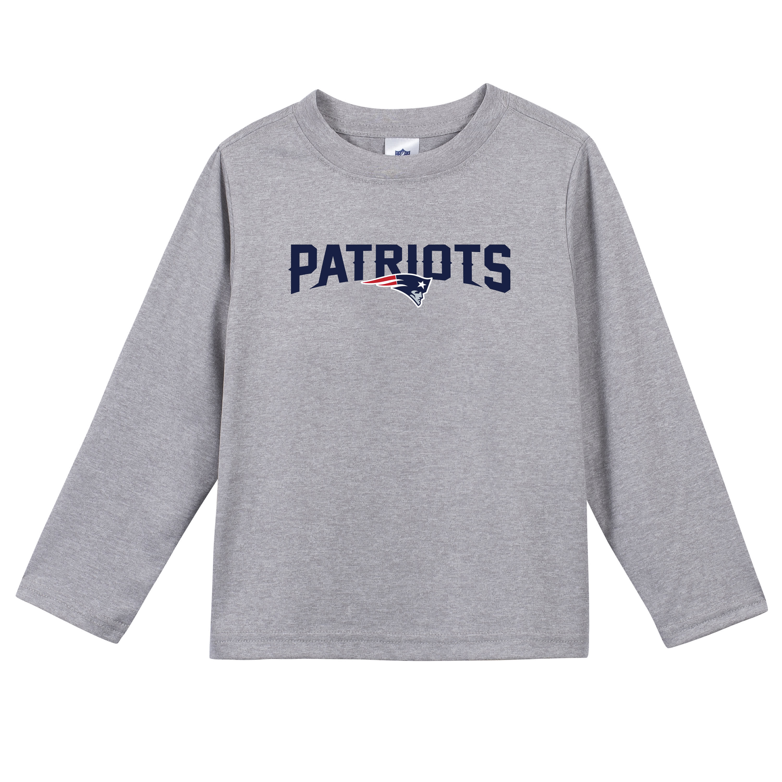 New England Patriots Toddler Boys Long Sleeve Tee Shirt-Gerber Childrenswear