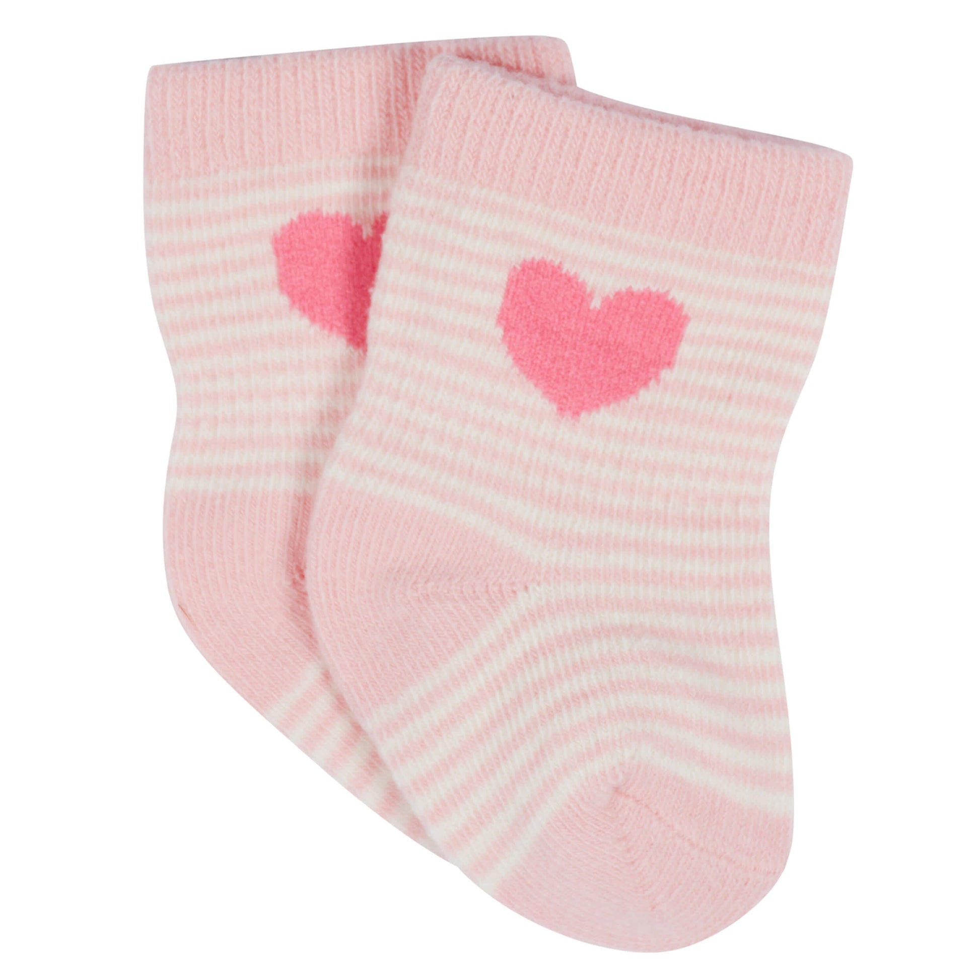 12-Pack Baby & Toddler Girls Floral Fox Jersey Crew Wiggle Proof® Socks