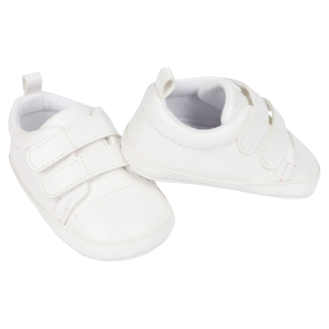 Baby Neutral White Shoes-Gerber Childrenswear
