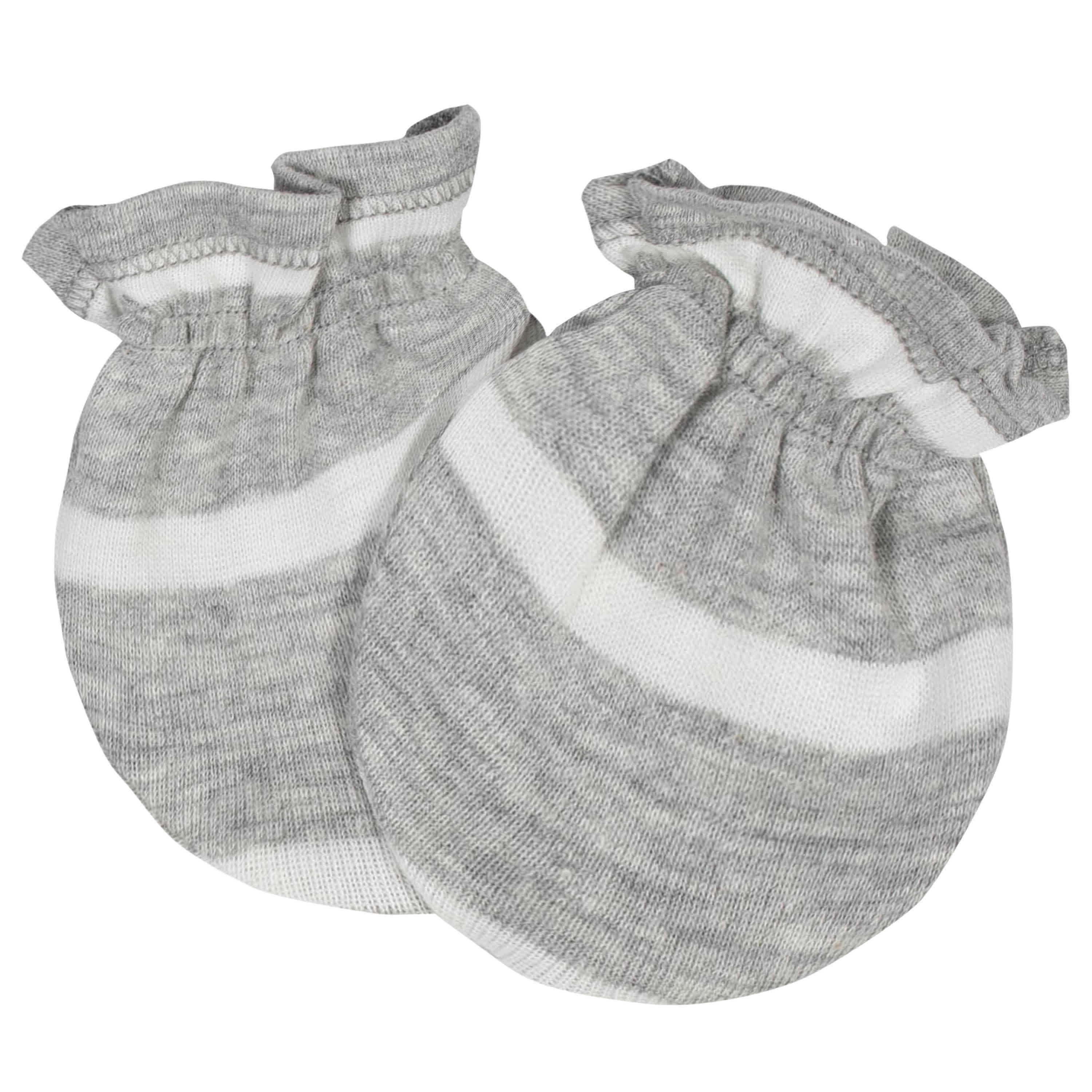 8-Piece Baby Boys Jungle Caps & Mittens Set-Gerber Childrenswear