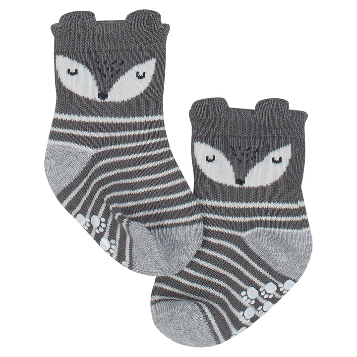 Baby Boy 6-pack Fox Wiggle Proof Crew Socks-Gerber Childrenswear