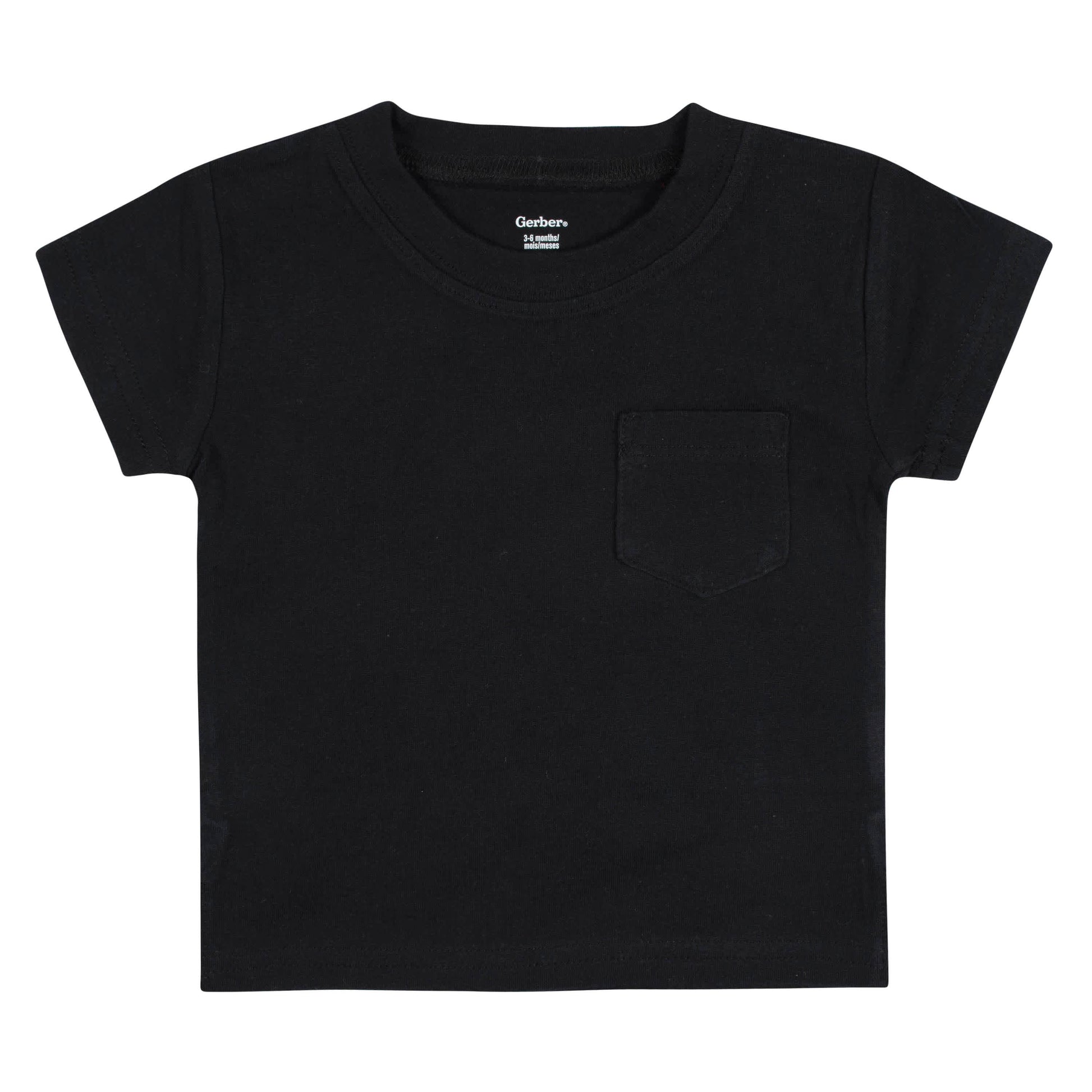 3-Pack Baby & Toddler Boys Neat Neutrals Short Sleeve Pocket Tees-Gerber Childrenswear
