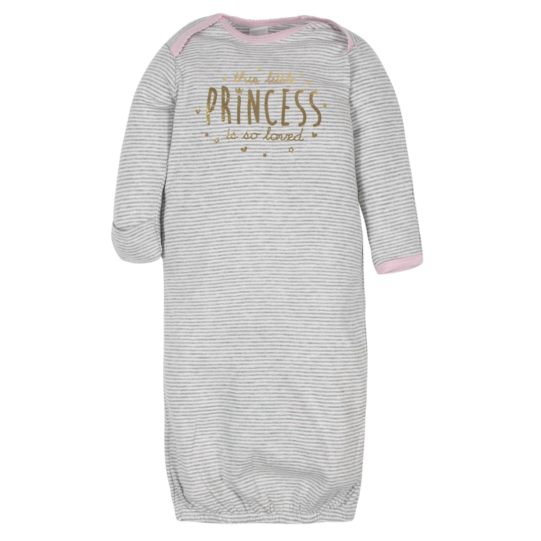 Gerber® 4-Pack Baby Girls Princess Gowns-Gerber Childrenswear