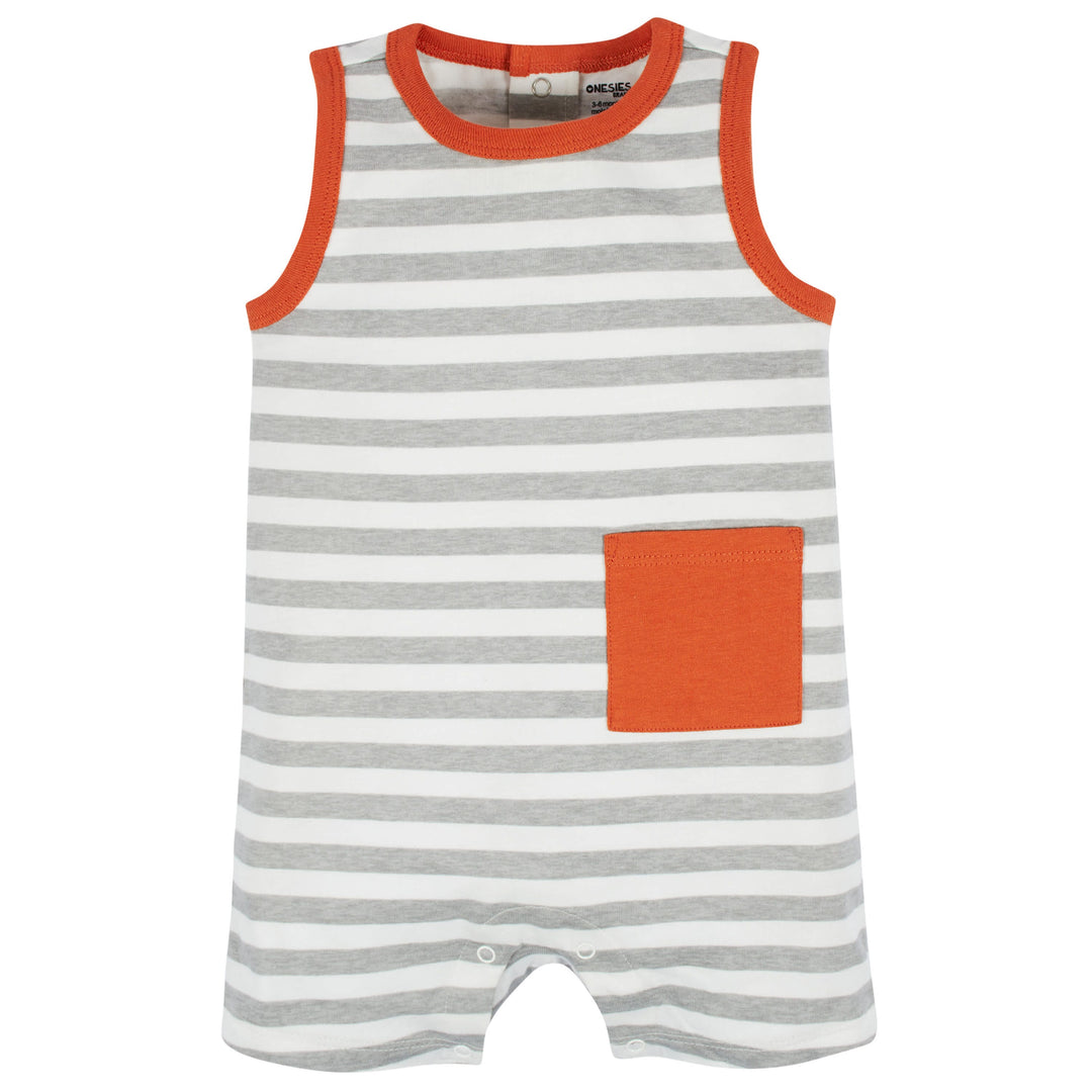 3-Pack Baby Boys Unbearably Cute Rompers