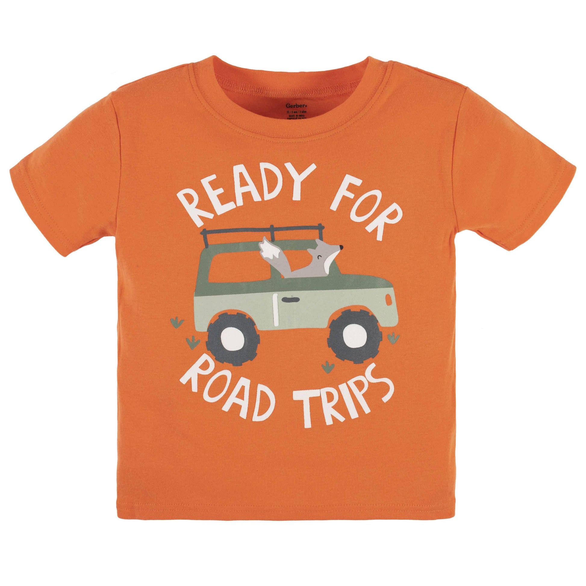 4-Piece Infant Boys Camping Fun Tees, Shorts & Pants Set-Gerber Childrenswear