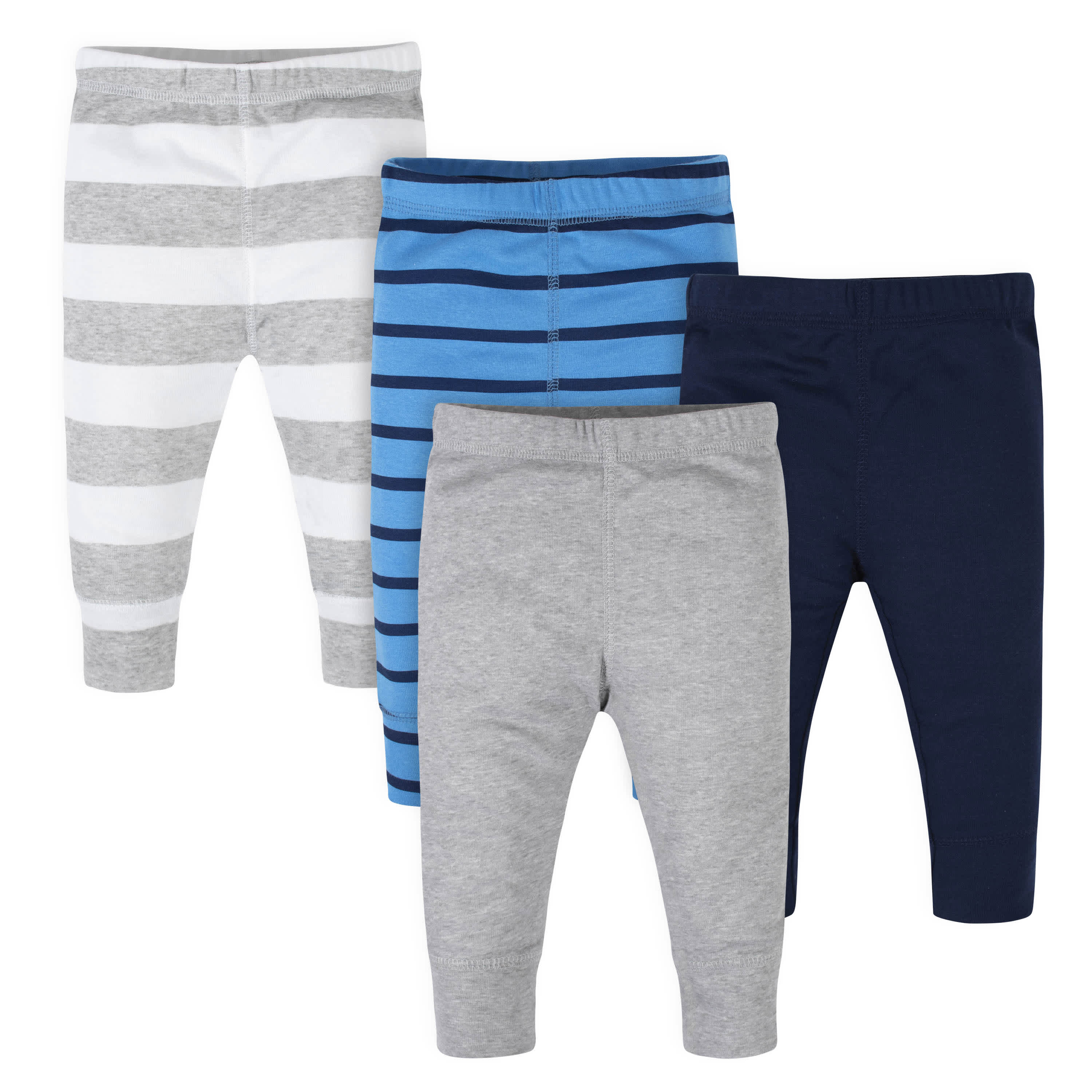 4-Pack Baby Boys Blue Stripes Pants-Gerber Childrenswear
