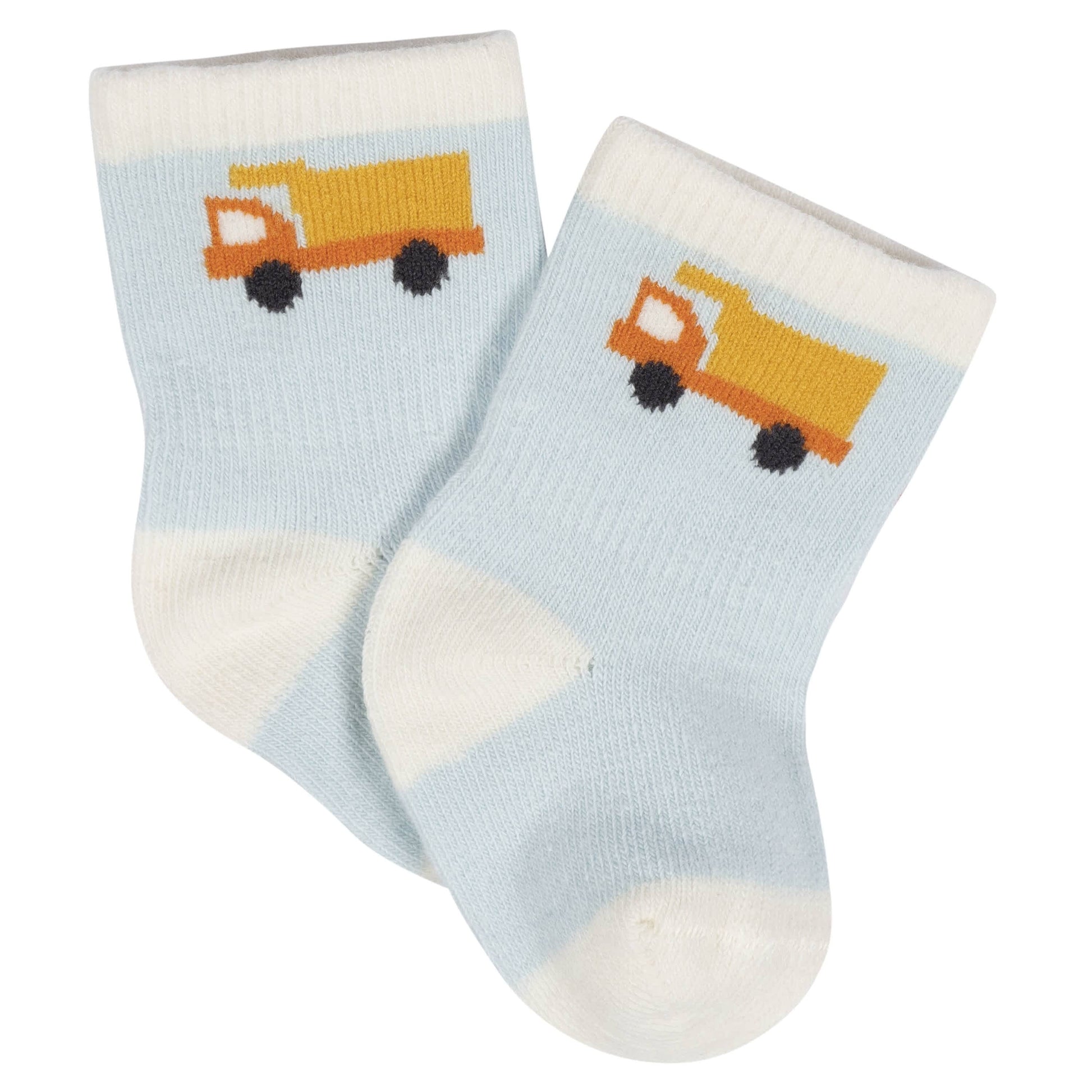 8-Pack Baby Boys Transportation Zone Jersey Wiggle Proof® Socks
