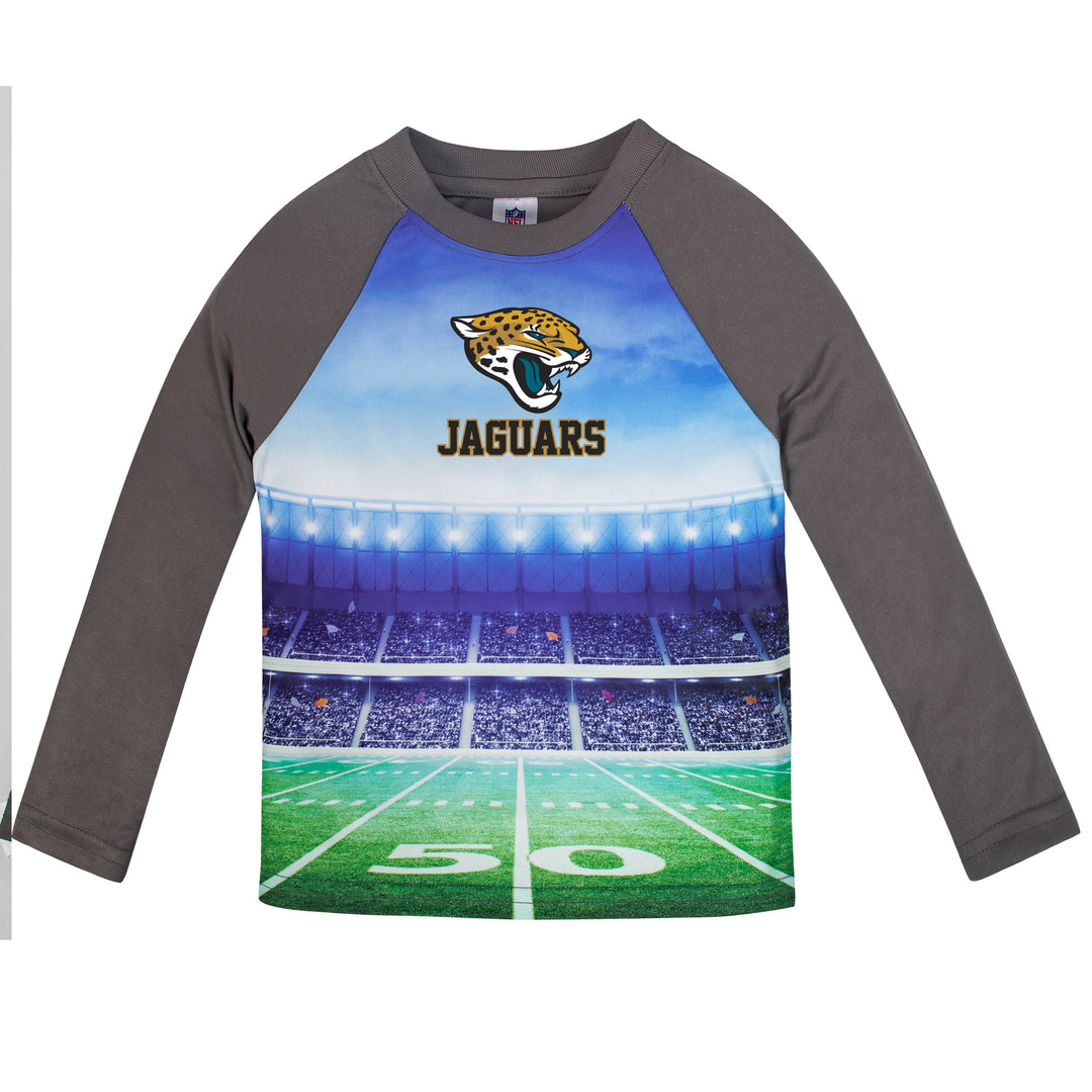 Jacksonville Jaguars Boys Long Sleeve Tee Shirt-Gerber Childrenswear