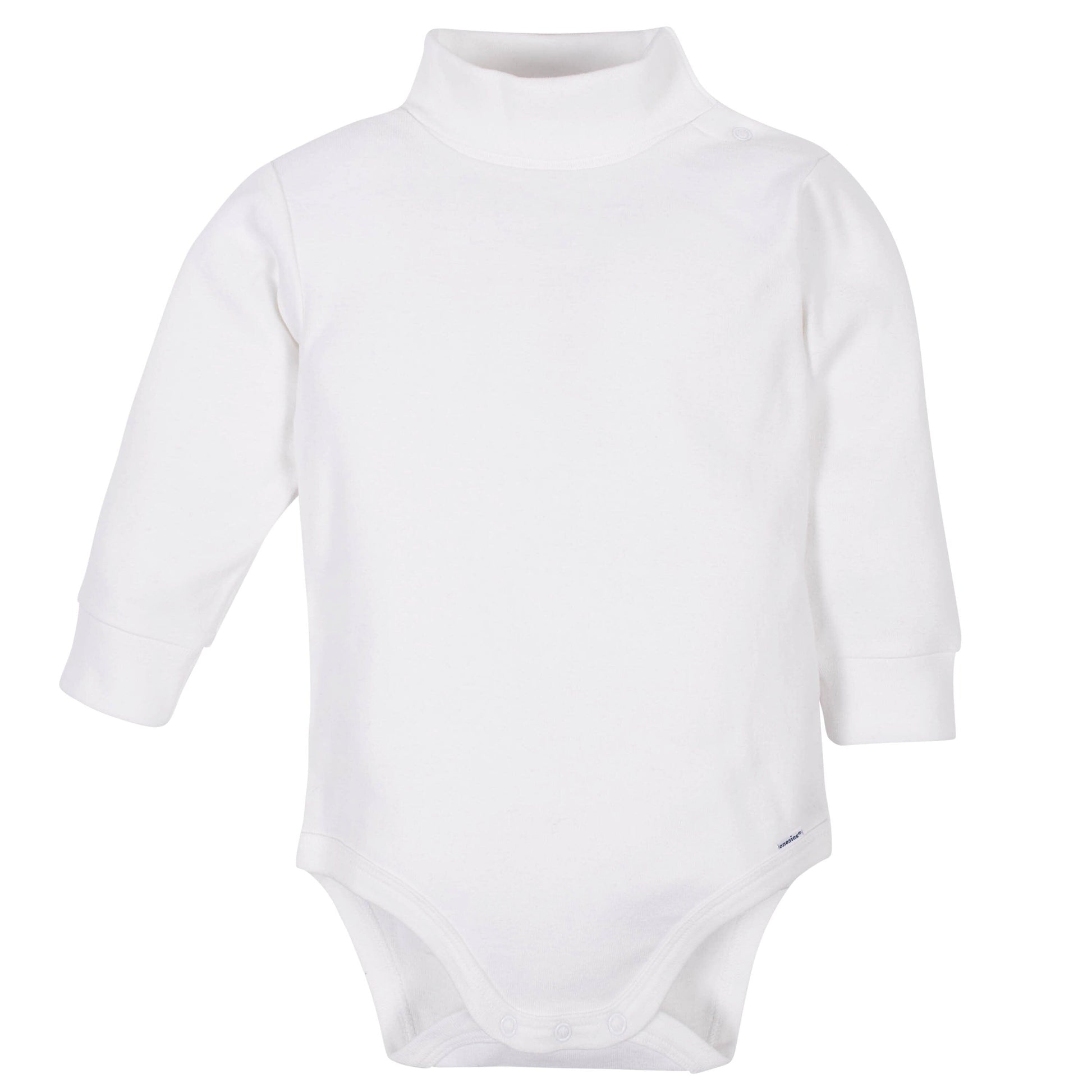 2-Pack Baby Neutral Long Sleeve Turtleneck Onesies® Bodysuits - White