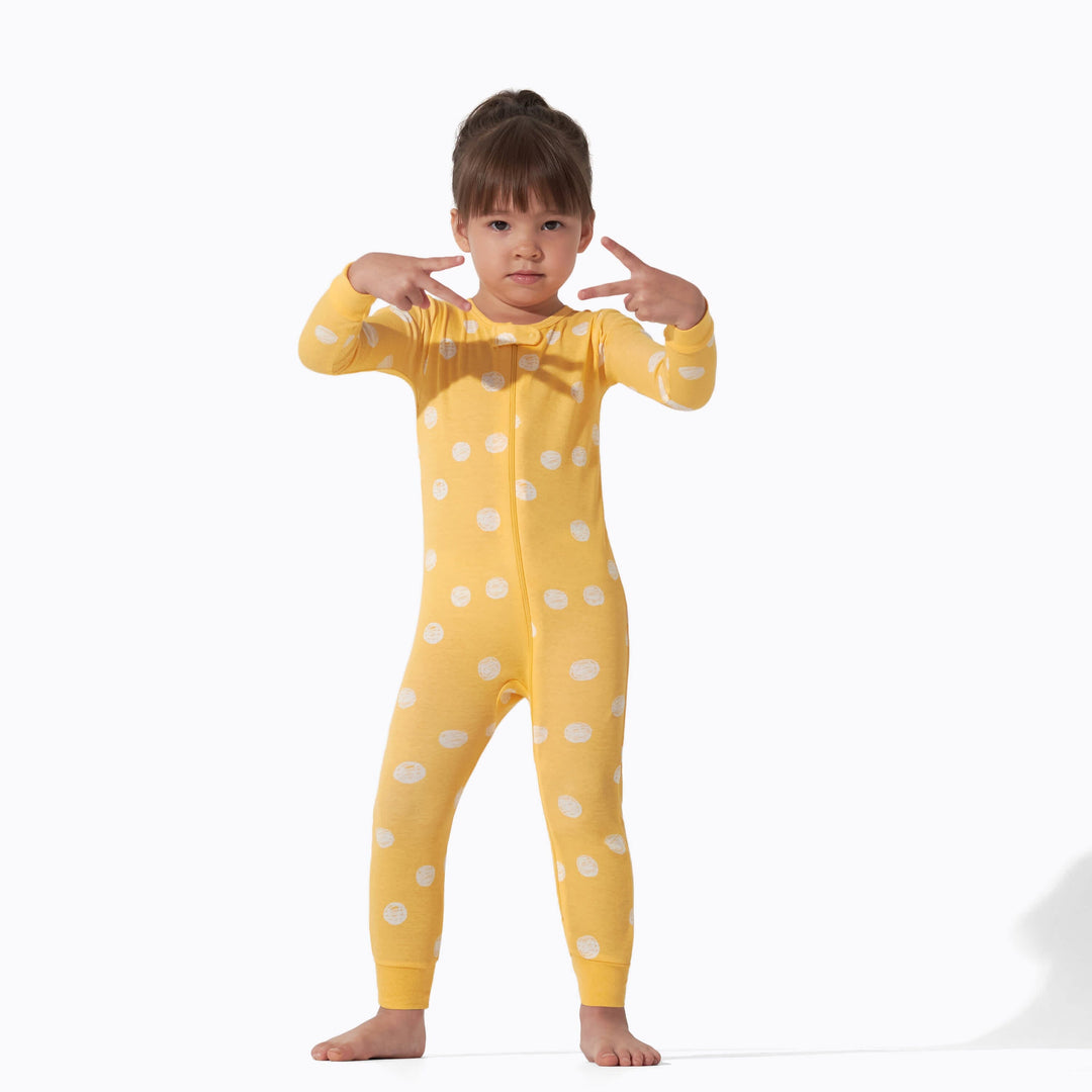 3-Pack Baby & Toddler Girls Floral Fox Snug Fit Footless Pajamas