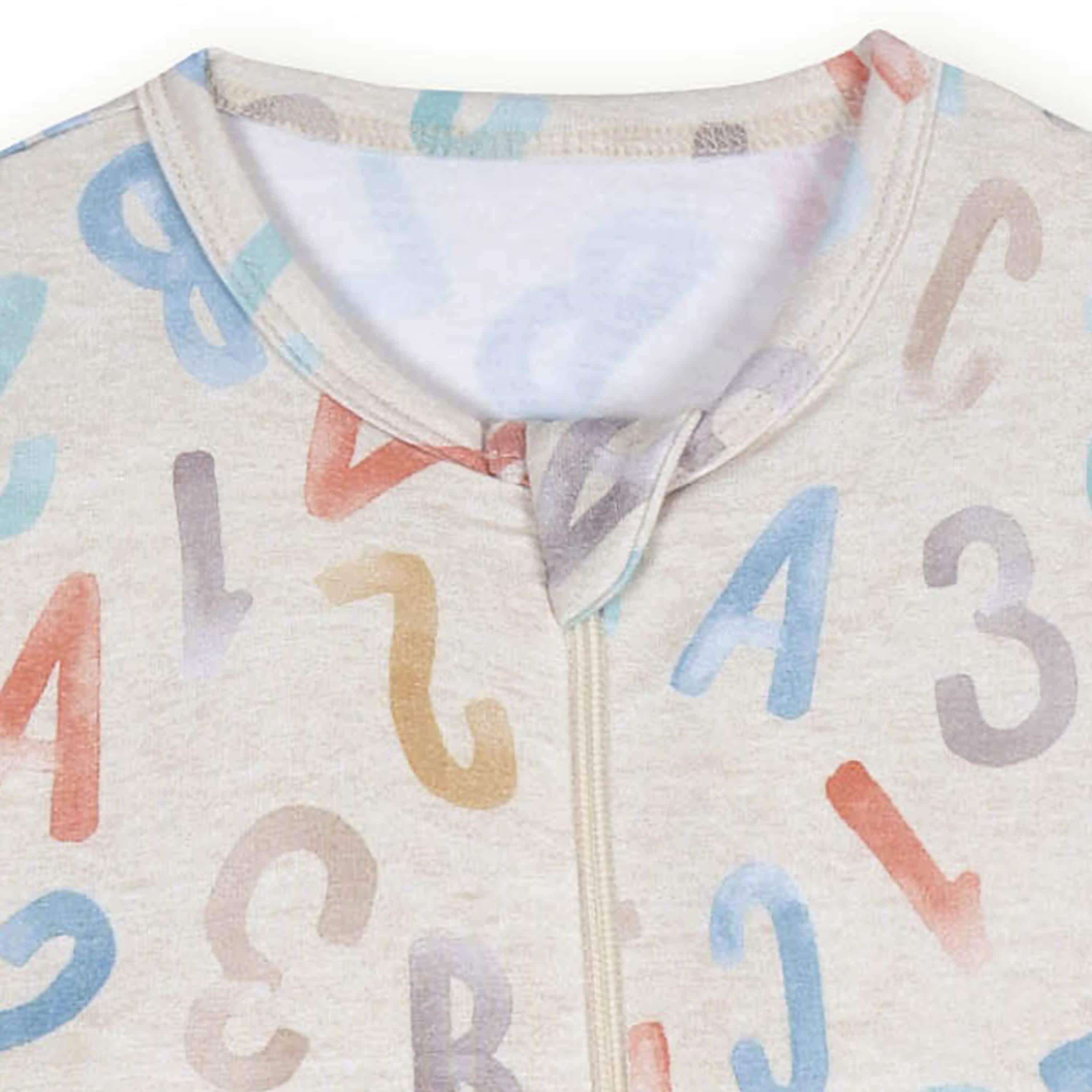 Baby & Toddler ABC Buttery-Soft Viscose Made from Eucalyptus Snug Fit Footed Pajamas