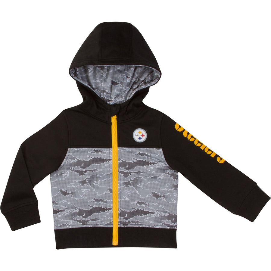 Pittsburgh Steelers Toddler Boys Hooded Jacket-Gerber Childrenswear