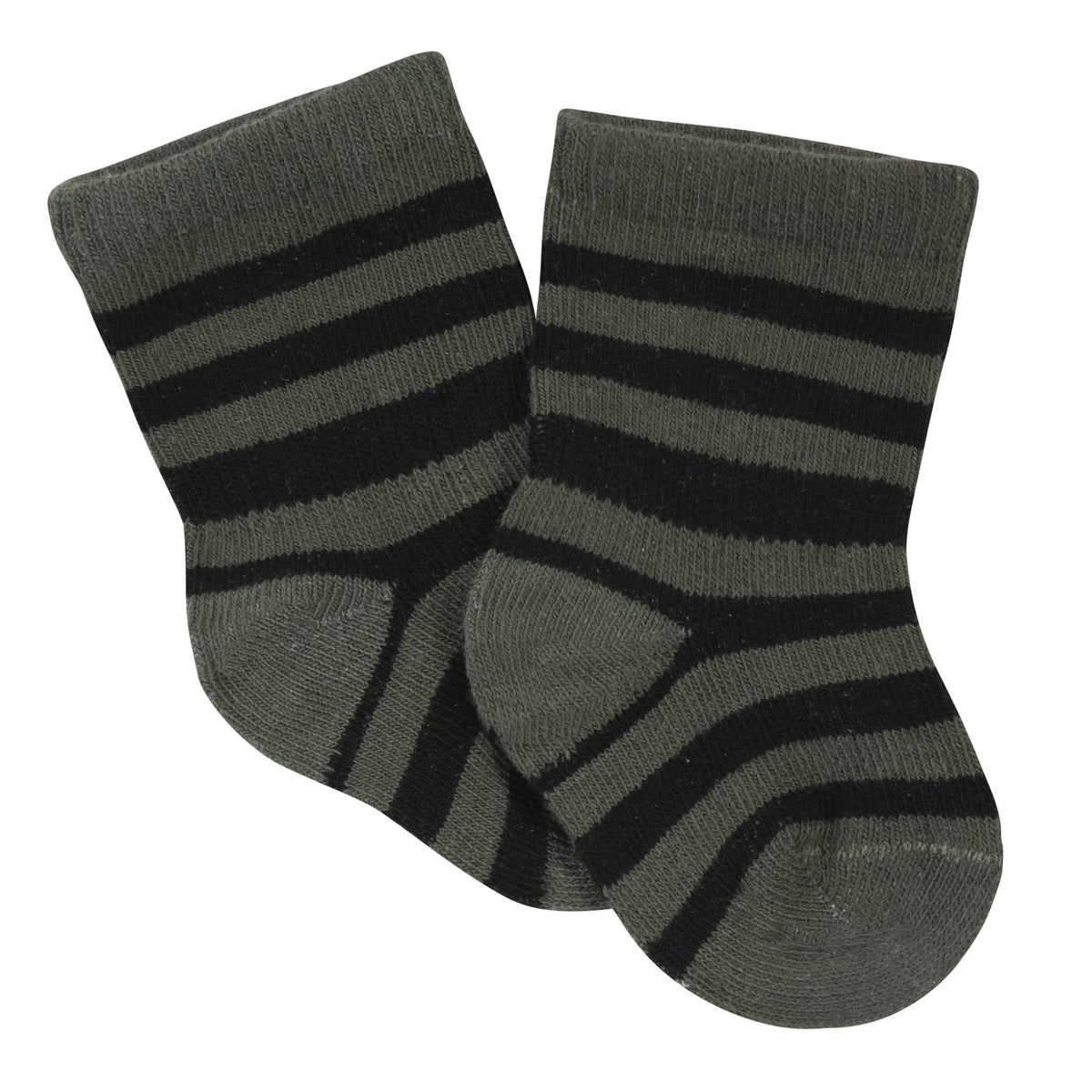 6-Pack Baby Boys Bear Wiggle-Proof™ Jersey Crew Socks-Gerber Childrenswear