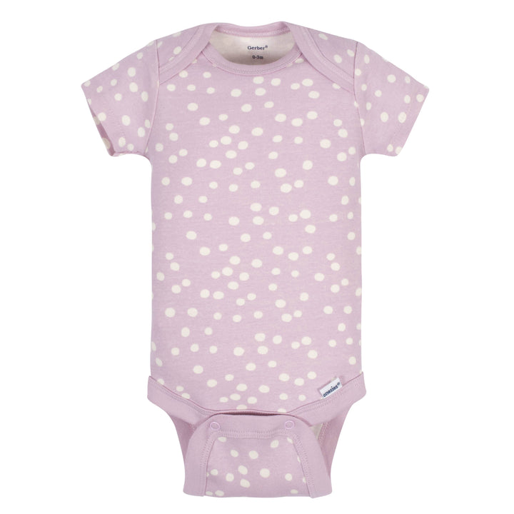5-Pack Baby Girls Comfy Stretch Ducklings Short Sleeve Onesies® Bodysuits-Gerber Childrenswear