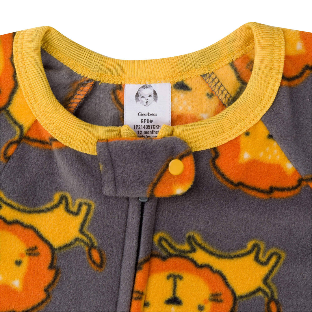 2-Pack Baby & Toddler Boys Lion Fleece Pajamas-Gerber Childrenswear