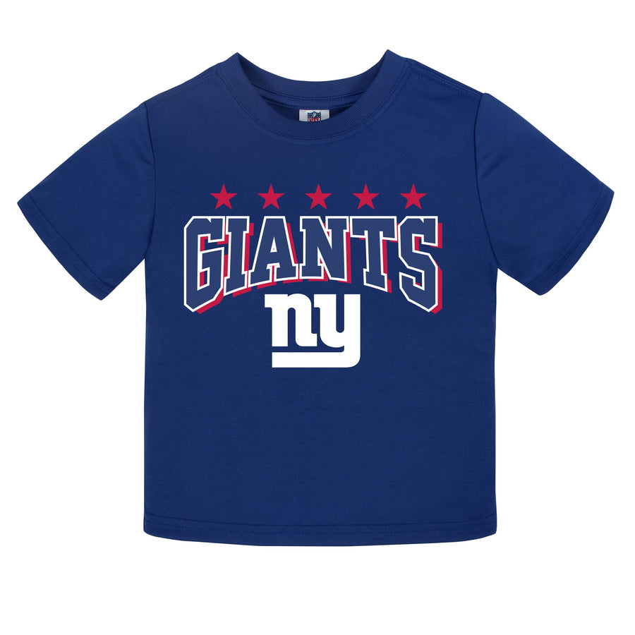 New York Giants Boys Short Sleeve Tee Shirt-Gerber Childrenswear