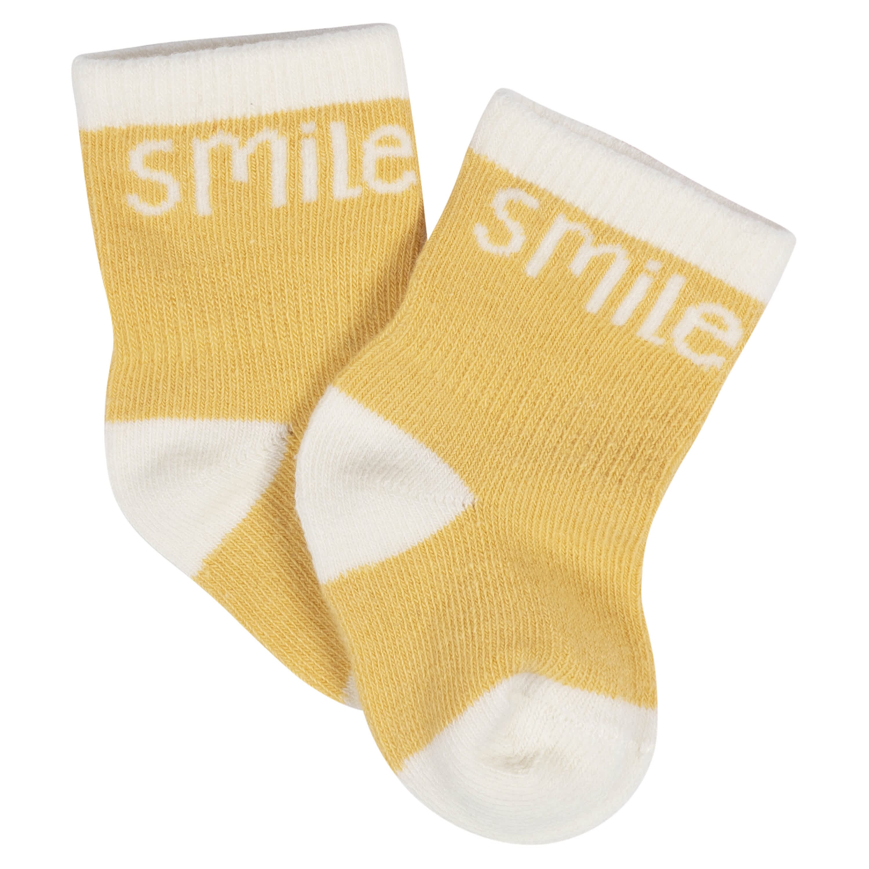 8-Pack Baby Girls Golden Floral Jersey Wiggle Proof® Socks