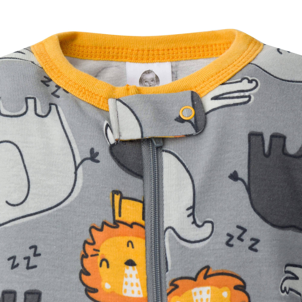 2-Pack Baby & Toddler Boys Lion Snug Fit Footed Cotton Pajamas-Gerber Childrenswear