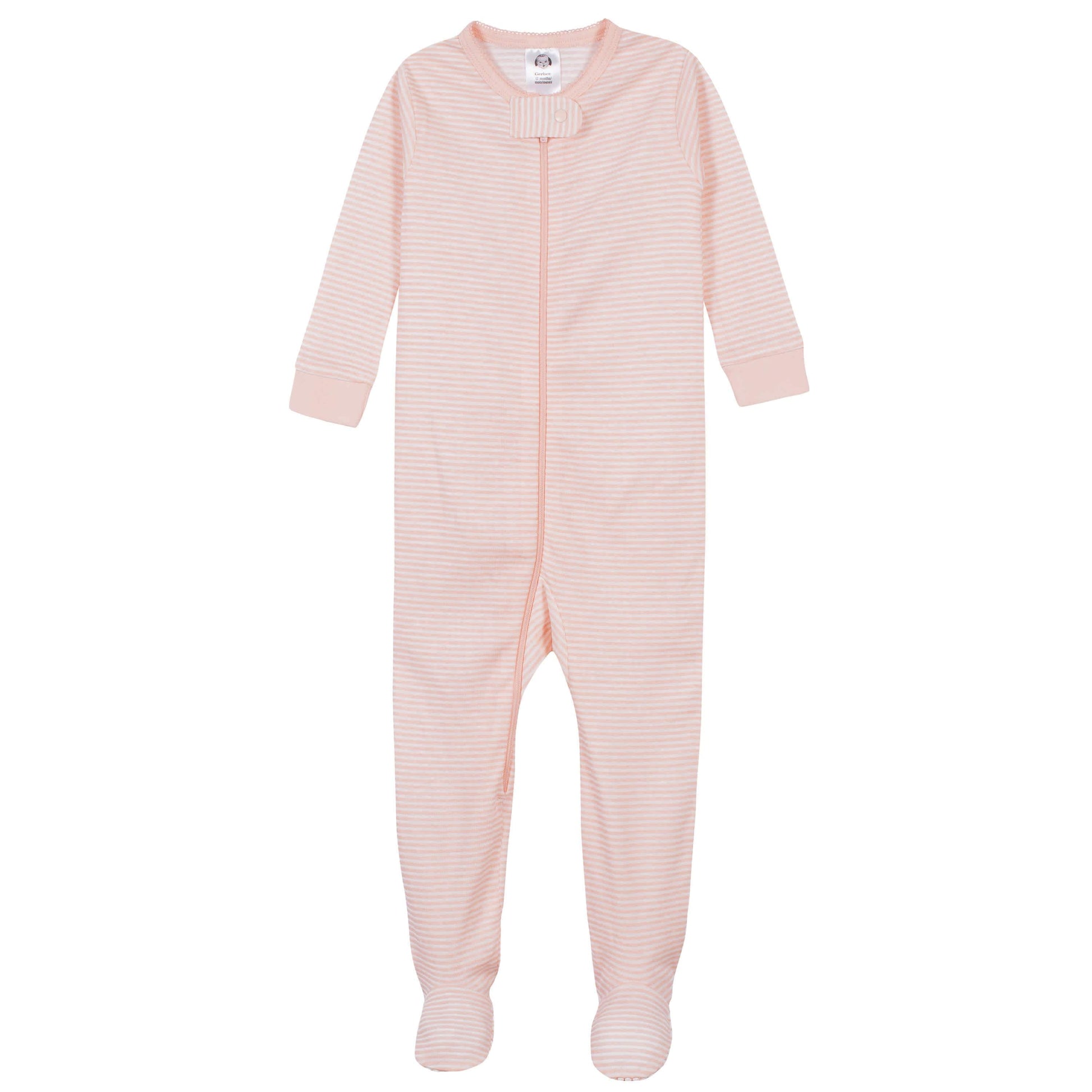 4-Pack Baby & Toddler Girls Llamas & Love Snug Fit Footed Cotton Pajamas-Gerber Childrenswear