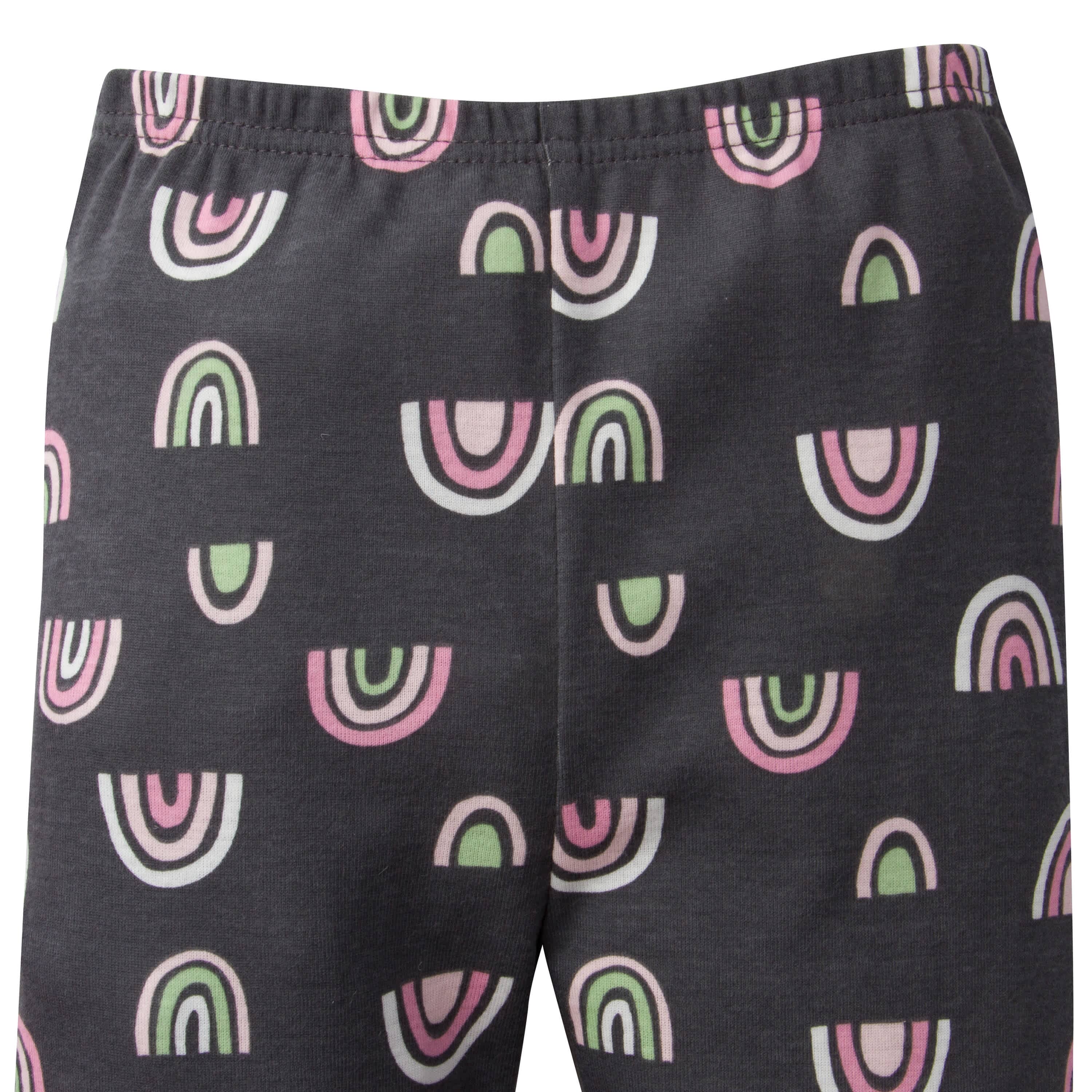 4-Piece Infant & Toddler Girls Rainbow Snug Fit Cotton Pajamas-Gerber Childrenswear