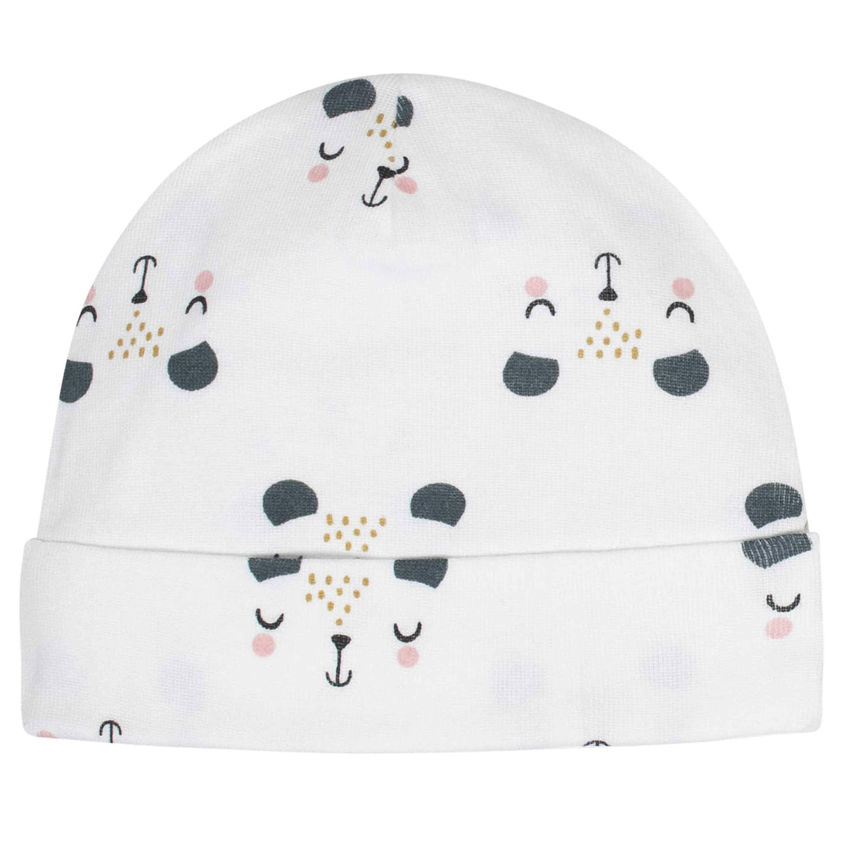 8-Piece Baby Girls Bear Caps & Mittens Set-Gerber Childrenswear