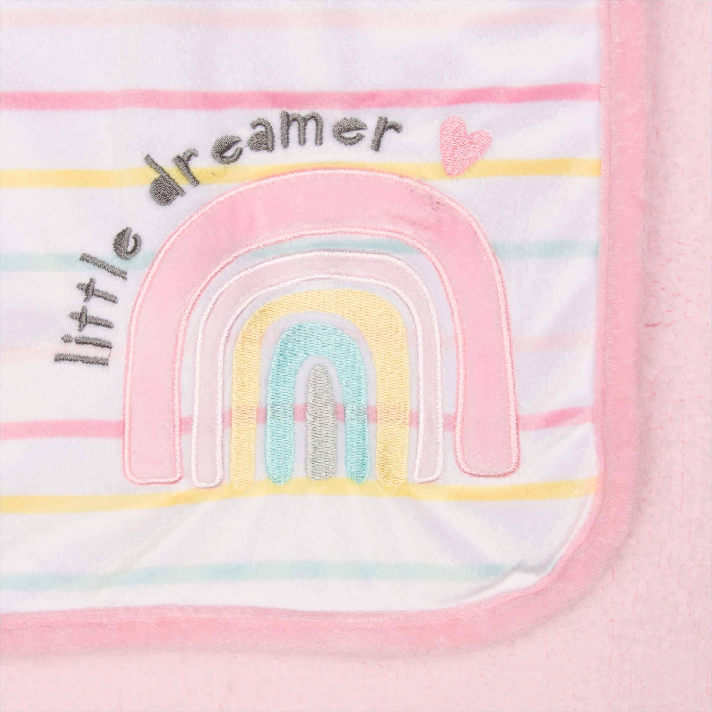 Girls Rainbow Plush Blanket-Gerber Childrenswear