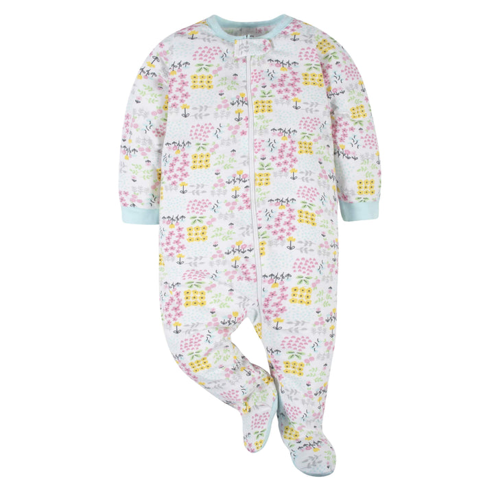 6-Piece Baby Girls Cuddly & Cat Onesies® Brand Bodysuit & Sleep N' Play Set-Gerber Childrenswear
