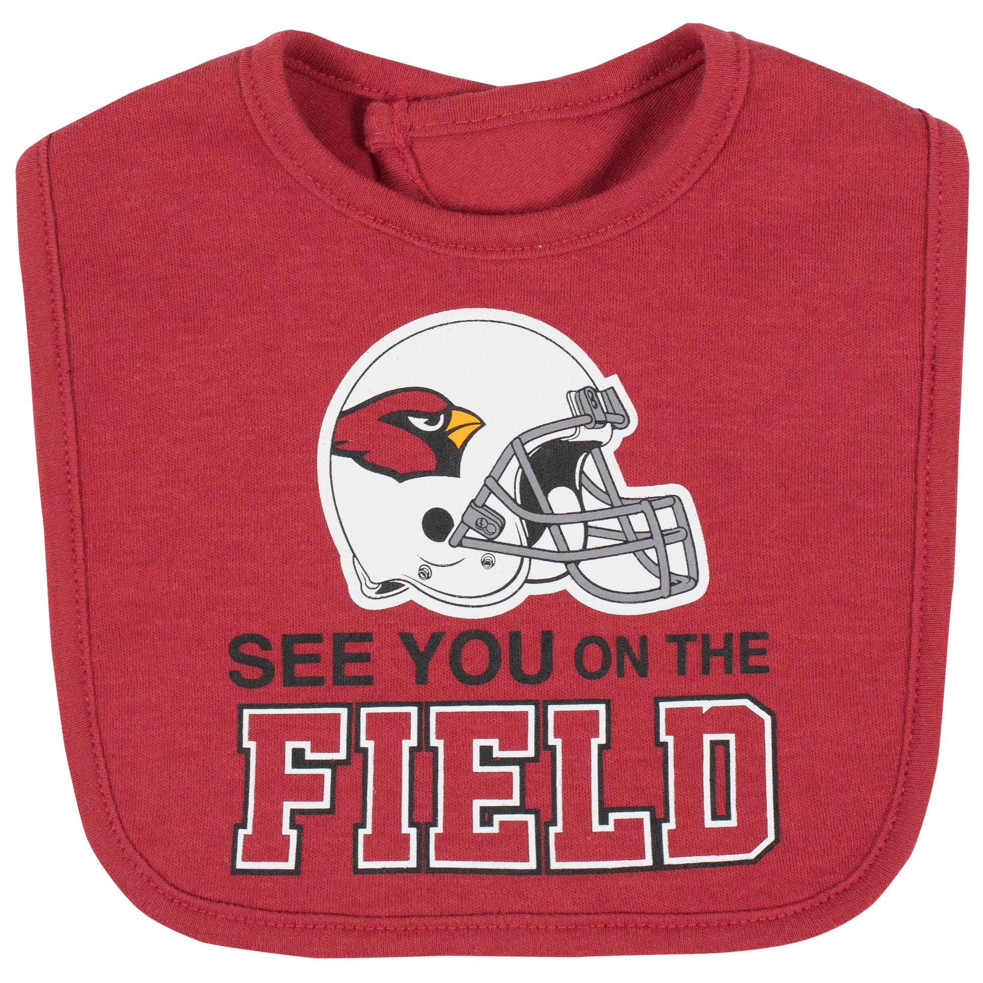 Arizona Cardinals 3-Piece Baby Boys Bodysuit, Bib, and Cap Set-Gerber Childrenswear