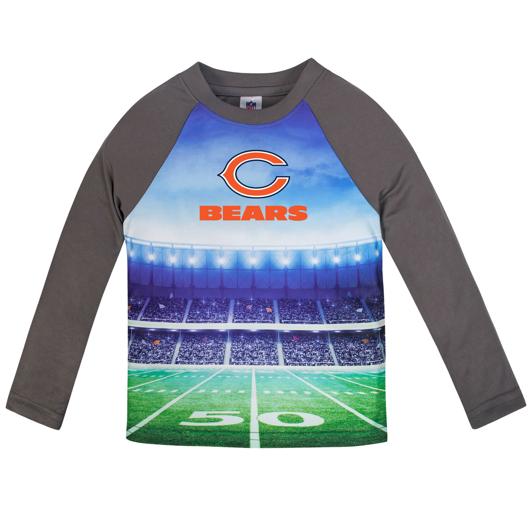 Chicago Bears Boys Long Sleeve Tee Shirt-Gerber Childrenswear
