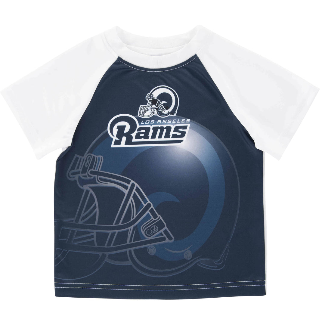 Los Angeles Rams Short Sleeve Logo Tee Shirt-Gerber Childrenswear