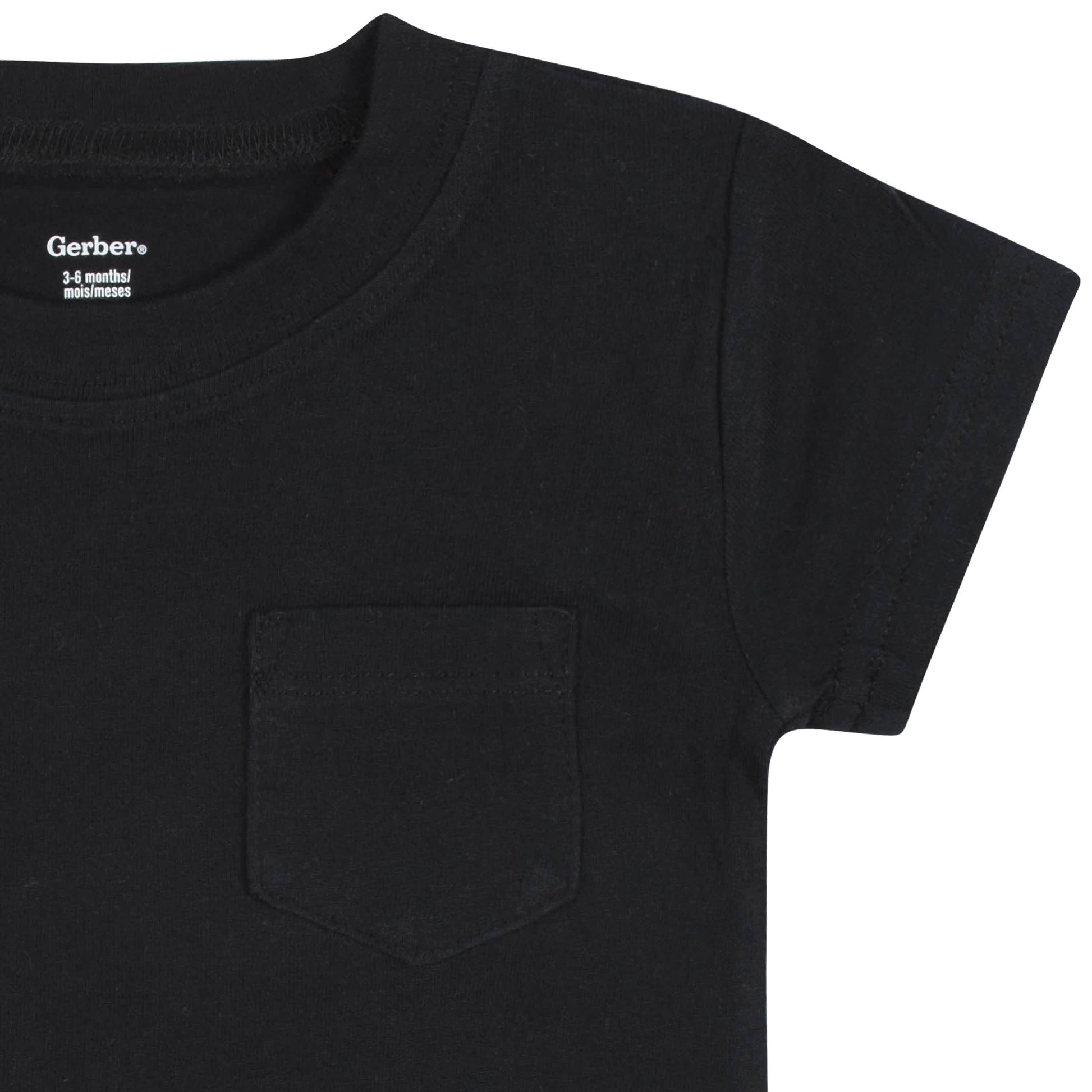 3-Pack Baby & Toddler Boys Neat Neutrals Short Sleeve Pocket Tees-Gerber Childrenswear