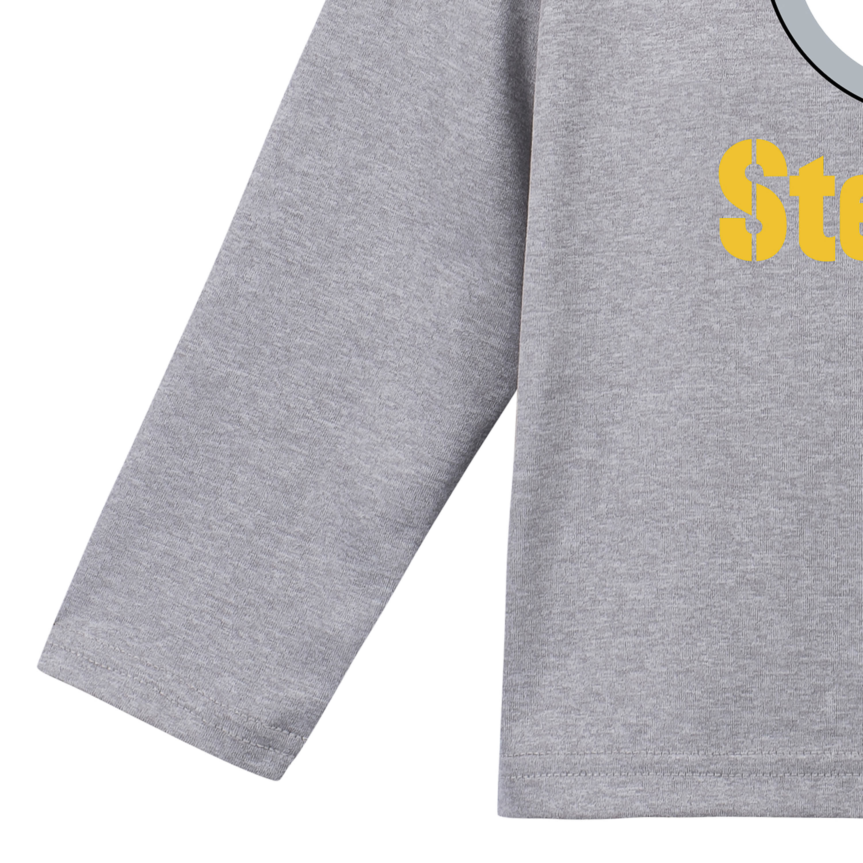 Pittsburgh Steelers Toddler Boys Long Sleeve Tee Shirt-Gerber Childrenswear